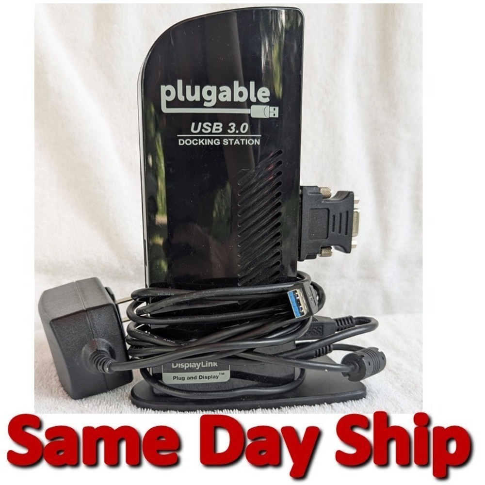 Plugable UD-3900 Universal USB 3.0 Dual-Display Laptop Docking Station (Rev B2)